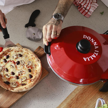 הוראות שימוש בתנור הפיצה המקצועי של דונה איטליה הום